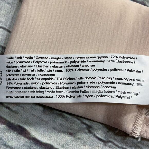 Chantelle Womens Bra sz 40F / 40DDD Pink Pearl Chic Essential Underwire Soft Cup - Picture 11 of 11